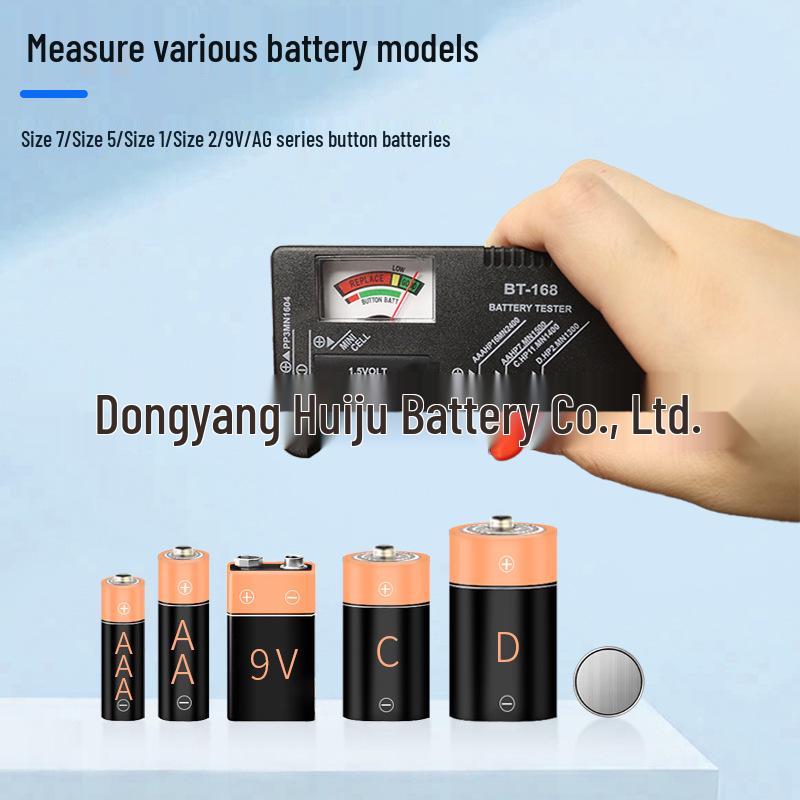 

Прочный износостойкий тестер батареек для AA, AAA, таблеточных и 9В батареек
