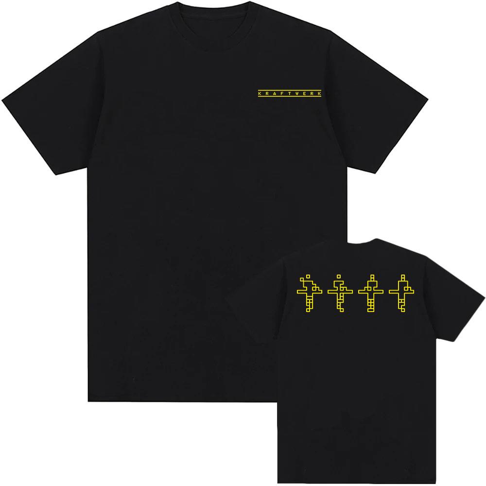 Kraftwerk Graphic Print T-shirt Short Sleeve Cotton Tshirts Unisex Streetwear Hip Hop Fashion Casual T Shirt Tees