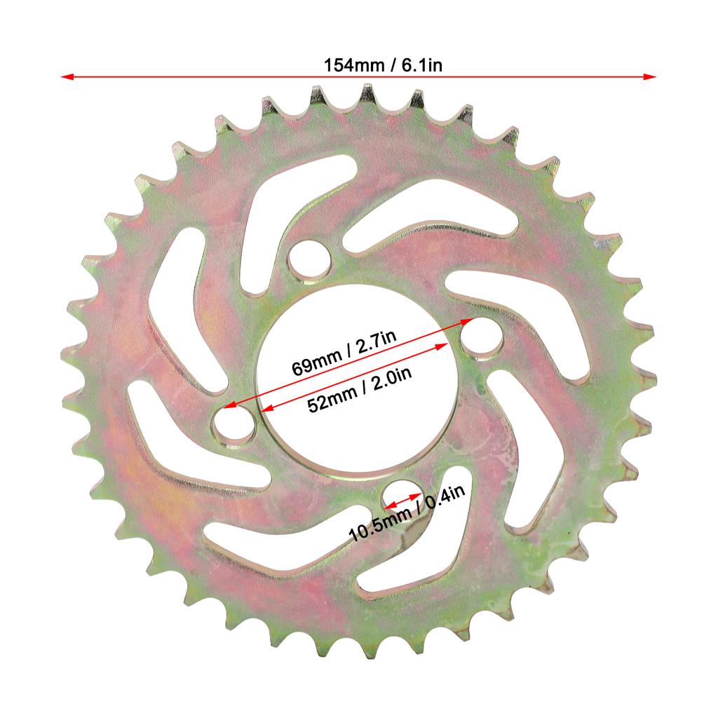 420 31T Rear Sprocket Replacement Chain Sprocket for DIY Go Kart ATV Light Motorcycle
