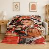 Kpop Felix Stray Kids Coperta in Flanella Morbida Calda per Camera da Letto Soggiorno Letto Viaggio Campeggio Picnic Regalo