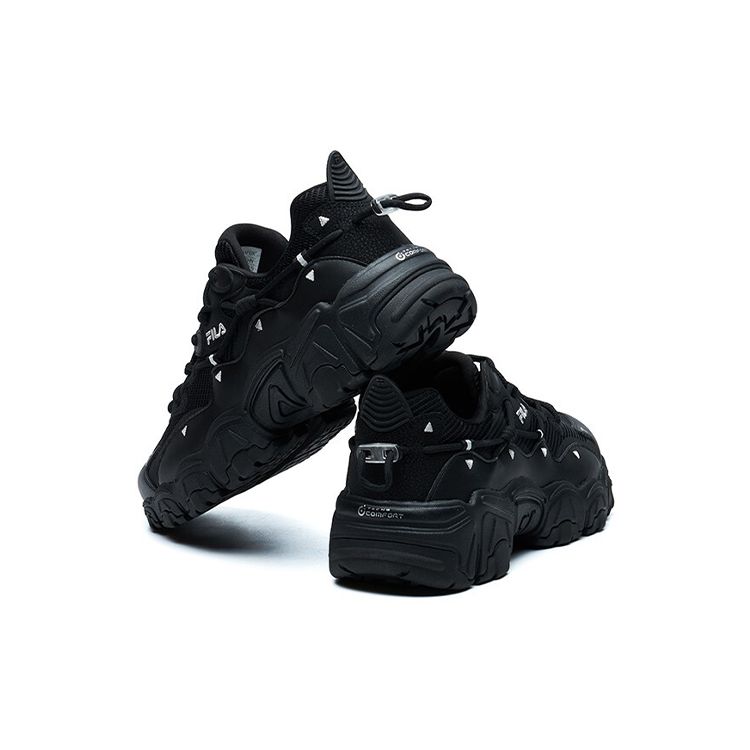 Fila Cat Paw 2 Modern Chic Fabric Synthetic Leather Tpu Comfortable Versatile Low-Top Dad Sneakers Men sneakers Black F12M124144FBK