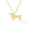 Shape Animal Dachshund Pendant Necklace Alloy Chain Jewelry Unisex Gift Fashion