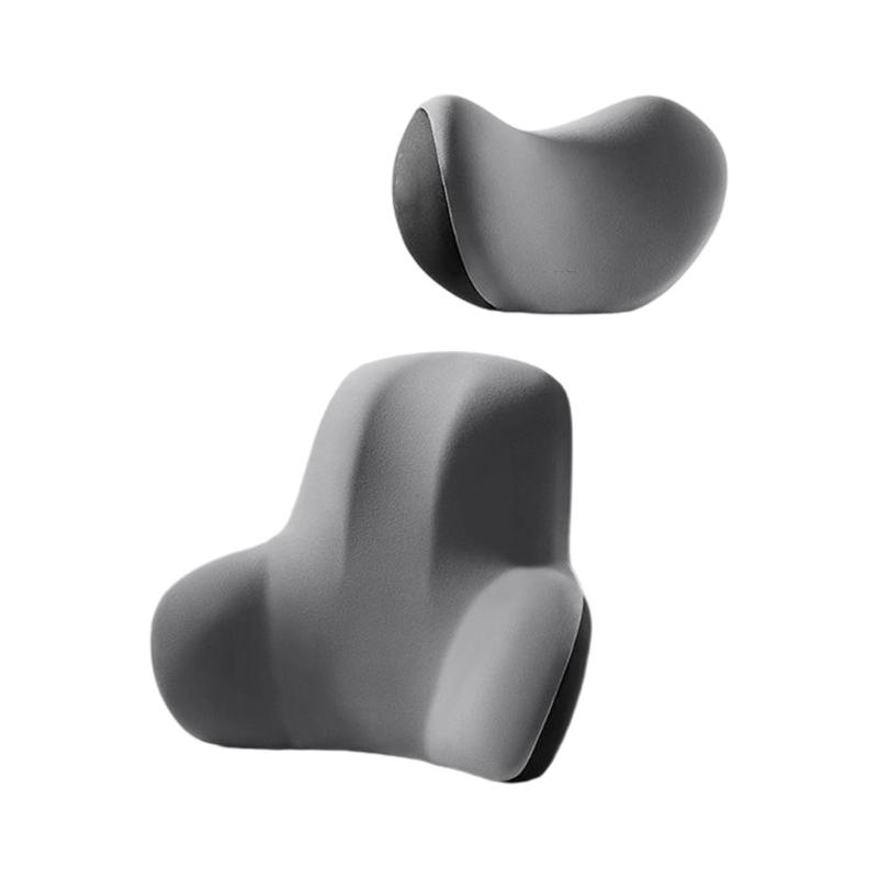 

Multiple Use Car Seat Pillow with Lumbar Support Ergonomic Memory Foam Cushion for Home Office Travel Car Headrest Pillow