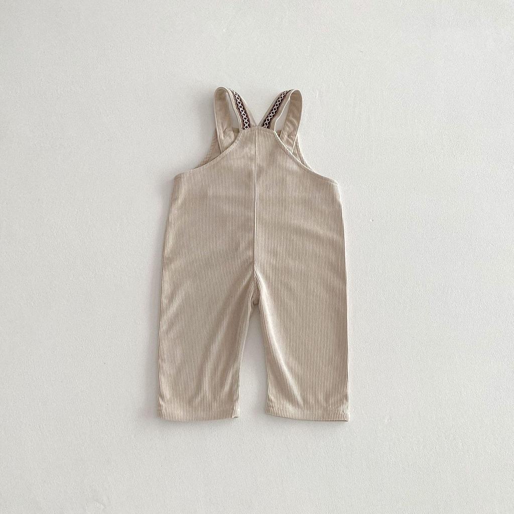 Korean Style Corduroy Unisex Children's Overalls - Trendy, Comfortable, & Casual for Spring & Autumn