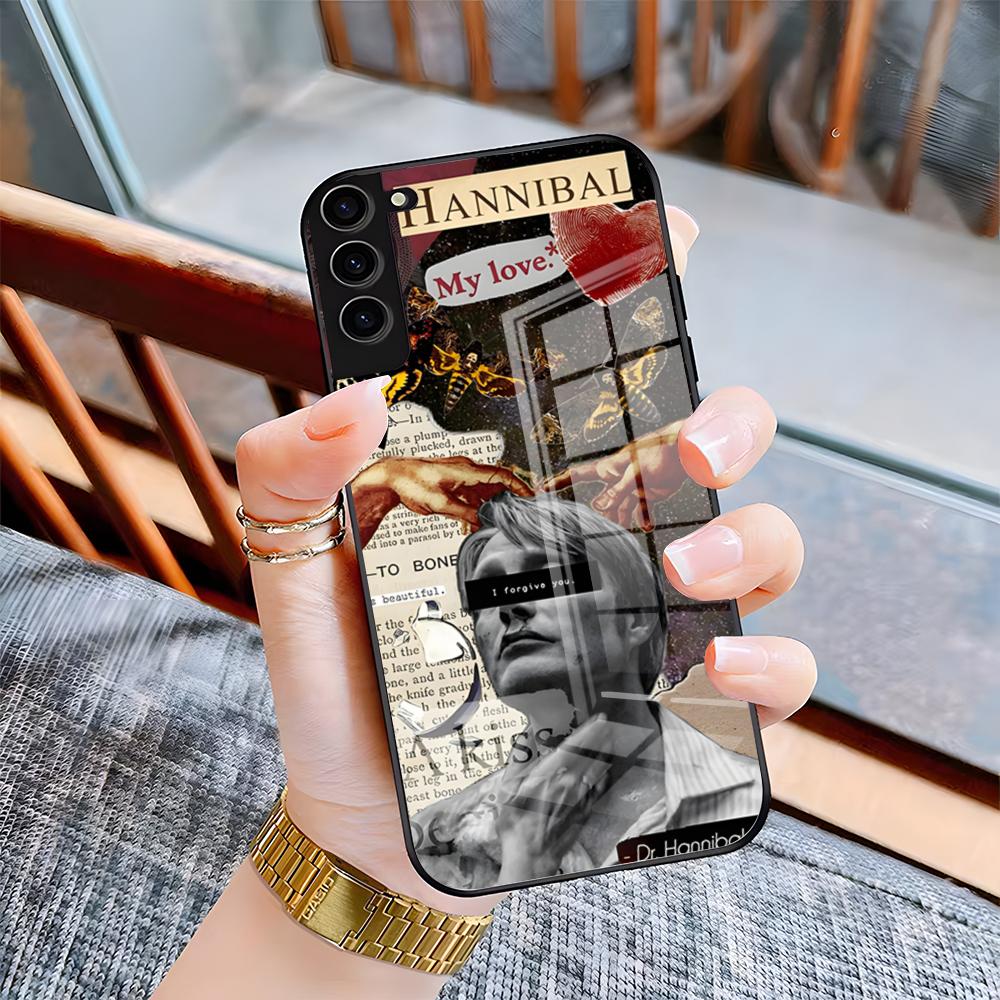 Horror TV Series Hannibal Phone Case For Samsung S26 S25 Plus S20 S20 Plus S22 Ultra S23 FE S21 Plus S21 Ultra Glass Cover