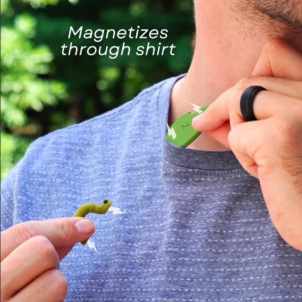 Magnetic Cater Clip Multifunctional Cute Little Bug Brooch Unique Inchworm Clip Daily Use
