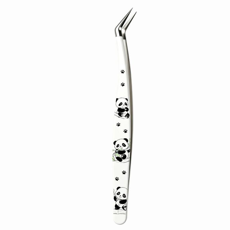 Stainless Steel Curved Tweezers Anti-static High Precision 1Pcs for DIY Sticker Craft Jewelry Repair Handicraft Work