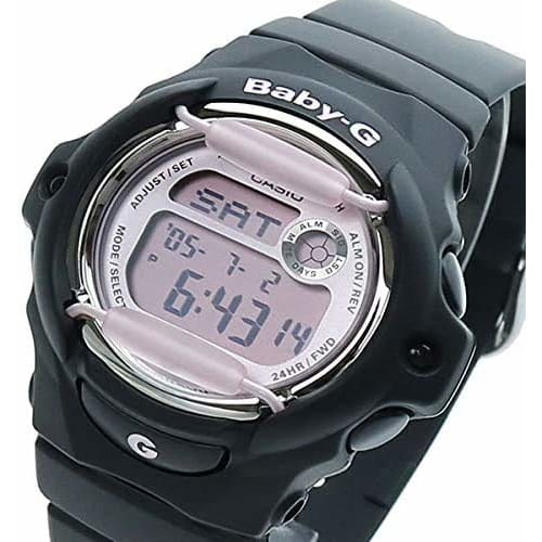 Casio Baby-G BG-169M-1 Women's Digital Watch, Black, Resin Band, Waterproof