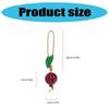 Sophisticated Pomegranate Shape Genuine Leather Charm Accessory for Car and Bag Decoration with Multiple Color Options