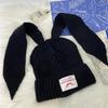 Knitted hat children's trendy brand design hot-selling autumn and winter warm niche personalized rabbit ear wool hat