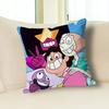 S-Steven Cartoon U-Universe Pillow Cases for Bedroom Living Room Sofa Home Decor Polyester Cushion Cover with Zipper