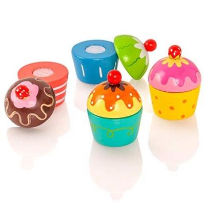 wooden cupcake toy