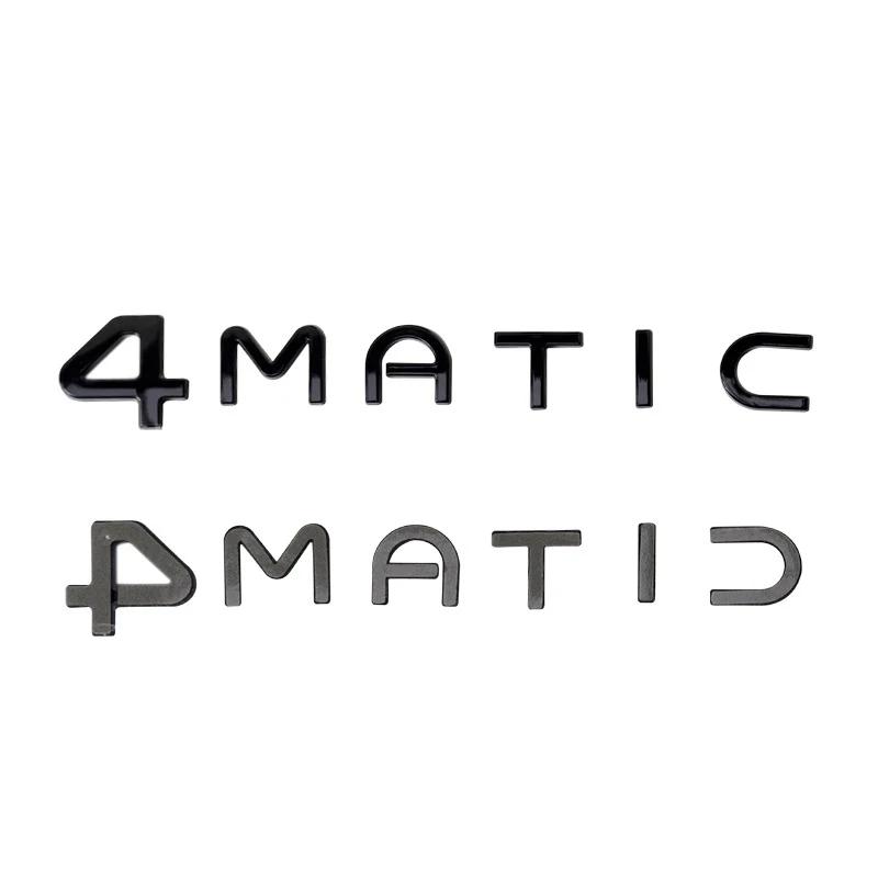 3D ABS Chrome Silver Black Car Rear Trunk Badge Sticker EQC400 4MATIC Emblem Logo  EQA EQB EQE EQC 400 Accessories
