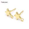 Wholesale DIY Making Earrings Craft Jewelry Accessories 14k Gold Plated Small Star / Pentagram Earring Hook Clasps