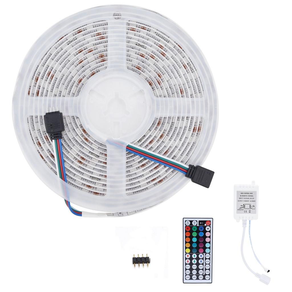 16.4ft LED Strip Light Remote Control 44?Key Adjustable 5050 300LEDs RGBW Waterproof Rope LightUS