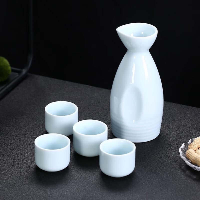 

Sky Blue Ceramic Sake & Baijiu Set