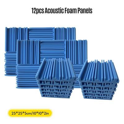 12 pz 10*10*2 pollici Ad Alta Densità Studio Schiume Acustiche Pannelli Isolamento Acustico Schiuma Ignifugo