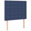 Vidaxl Continental Bed With Mattress, Blue, Fabric, 90X200 Cm