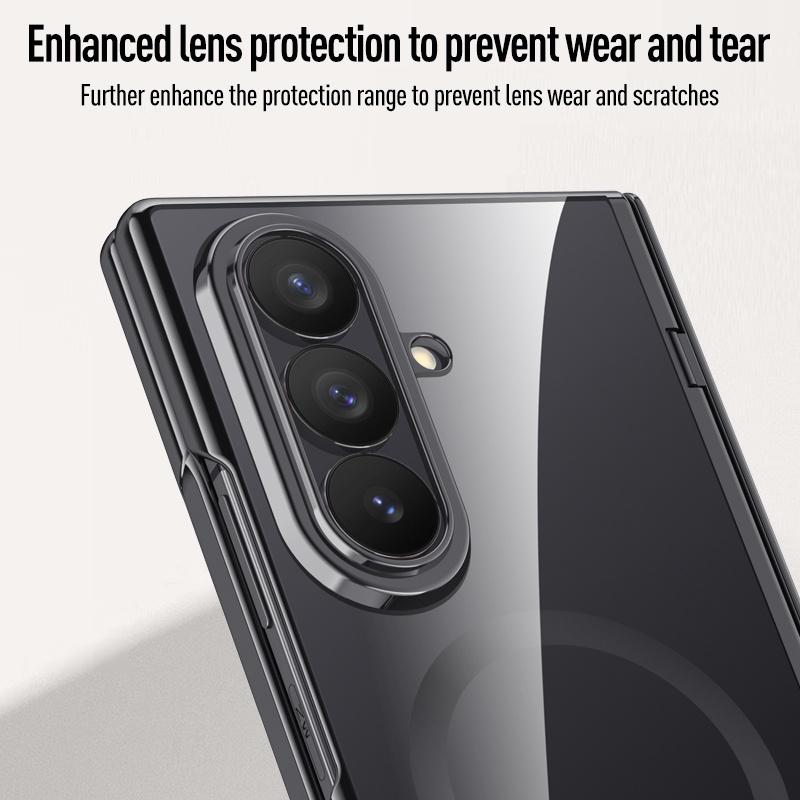 For Samsung Galaxy Z Fold 8Ultra Fold8 Screen Protect Film Hyaline Case Middle Hinge Magnetic For Magsafe Wireless ChargingCover