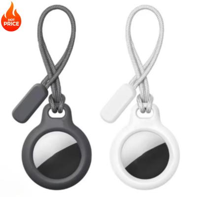 Case For Apple Airtags Locator with Strap Protective Cover Anti-Lost Keychain Case for Airtag Holder Tracker Keys Pets Luggage