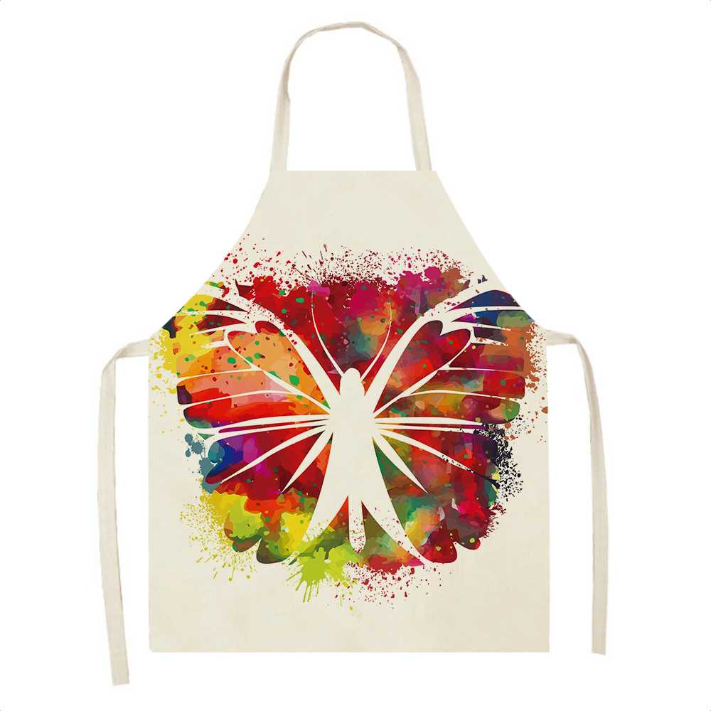 Kreslený motýl Zástěra Pečicí doplňky Ženy Zástěra Kuchyňská Zástěra Kuchyňské doplňky Kavárna Restaurace Restaurace Zástěra