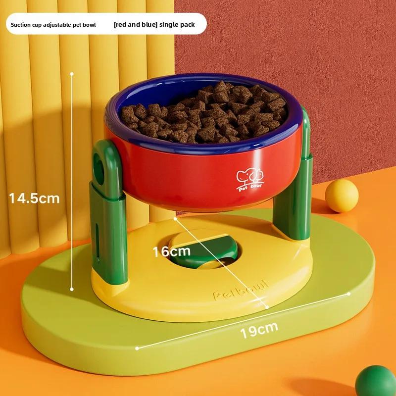 

Dopamine Style Raised Cat Bowl Feeding Bowl Tilted Anti Spill Anti Tipping Pet Bowl With Stable Base For Indoor Cats Puppies красный