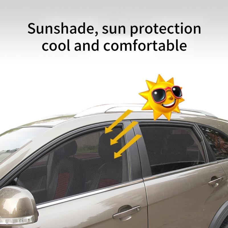 Car Window Shade Protections Breathable Mesh Baby Covers Auto Window Screen for Enhanced Privacy In Cars Trucks SUVs
