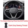 Hand Sew Car Steering Wheel Cover For Volkswagen VW Golf 8 MK8 GTI Golf GTE 2020 2026 Braid On the Steering Wheel Car Protector