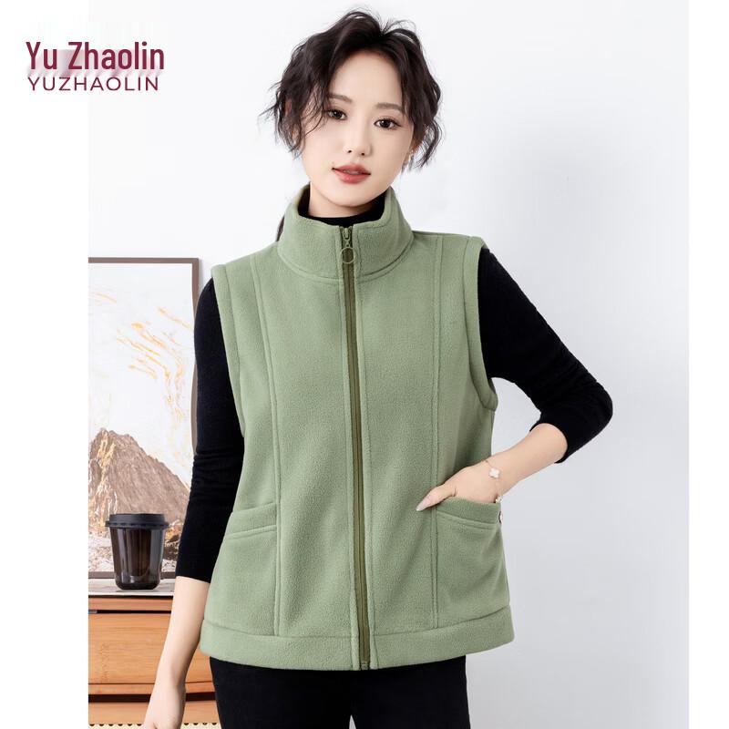 

YUZHAOLIN Women s Casual Fleece Vest L