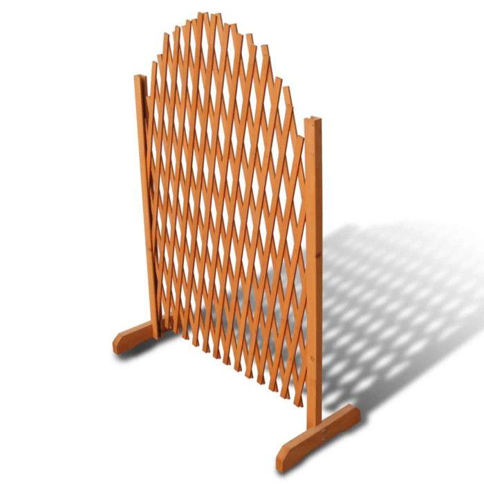 Clôture en treillis - vidaXL - Bois massif - 180x100 cm - Résistante aux intempéries - Extensible