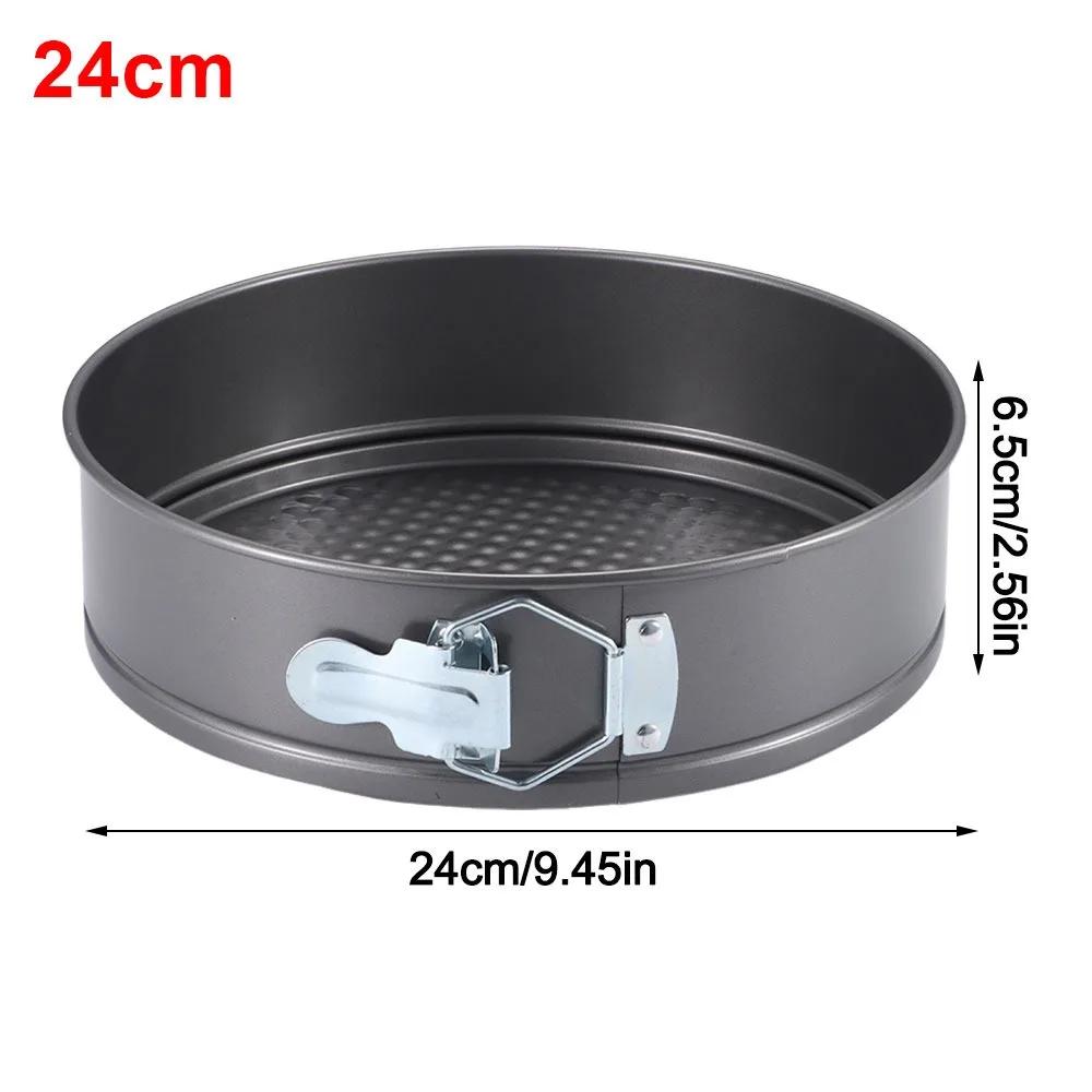 Teglia apribile per torta 12/16/20/24/28 cm Acciaio al carbonio Antiaderente A tenuta stagna Teglie da forno per torte con fondo rimovibile Stampo rotondo