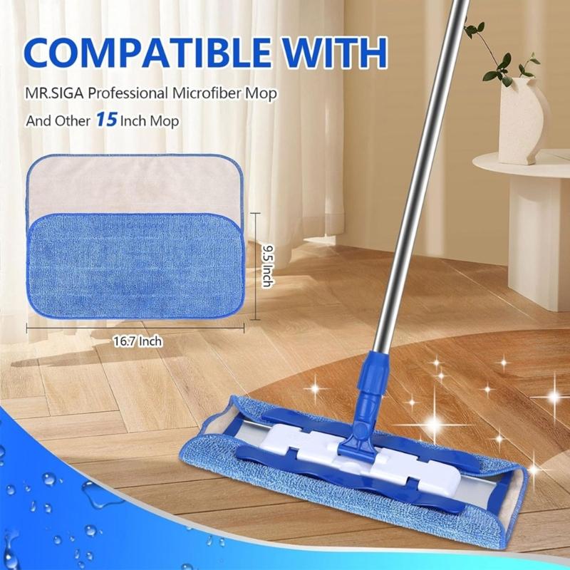 5PCS Efficient Fiber Cleaning Towel Twist Braids Mop Pad Refill For MR SIGA Mop Glass Surfaces Professional Cleaning Pad