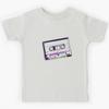 Mixtape Cassette Neon Outline Kids T-Shirt
