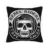Black Grey Skull Face Día De Los Muertos Pillowcases Novelty Pillow Case For Sofa Home Decor Soft Pillow Cover