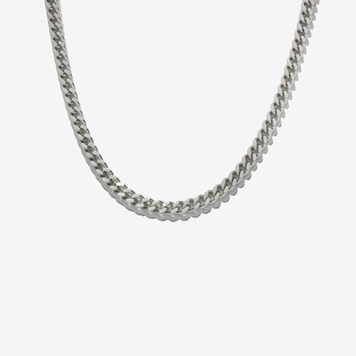 Rush Off Surgical Steel Addictive Silver Chain Necklace