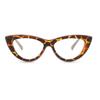 SHAUNA Ins Popular Fashion Cat Eye Contrast Color Women Glasses Frame Retro Clear Anti-Blue Light Men Optical Frame