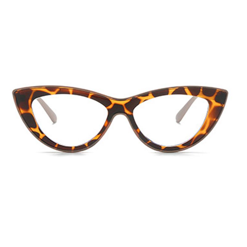 SHAUNA Ins Popular Fashion Cat Eye Contrast Color Women Glasses Frame Retro Clear Anti-Blue Light Men Optical Frame
