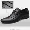 Fashion Luxury Men's Leather Shoes Business Mens Dress Shoes Wedding Dress Loafers Pointy Black Shoes Oxford Breathable Formal Shoes 50