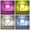 New Sensor Control LED Night Light Energy Saving Love Shape Night Lamp Bedroom Stairs US Plug LED Sensor Lamp For Children Kids