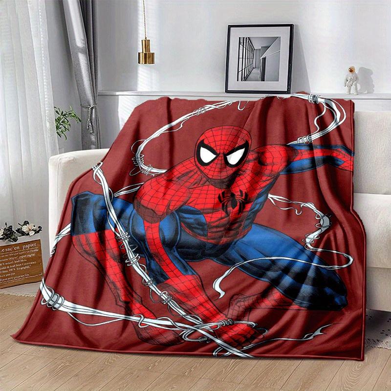 1pc Spider-Man Printing Blanket - Soft, All-Season Throw for Office Blanket, | Personalized Gift with Adorable Cartoon Design