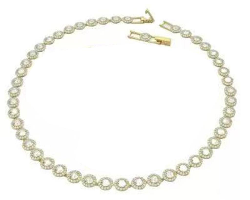 Shijia Kadın Hafif Lüks Kristal Kolye, Bileklik ve Küpe Seti