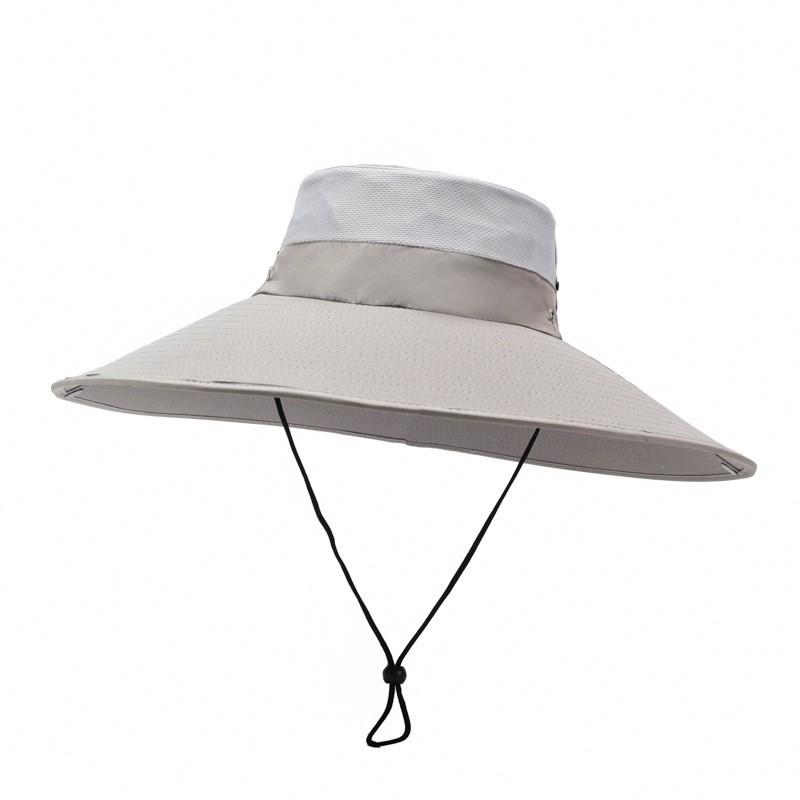 Men's 15CM Big Wide Brim Fisherman Hat Outdoor Waterproof Sun Hat Mountaineering Cap Fashion Hat Fishing Hats