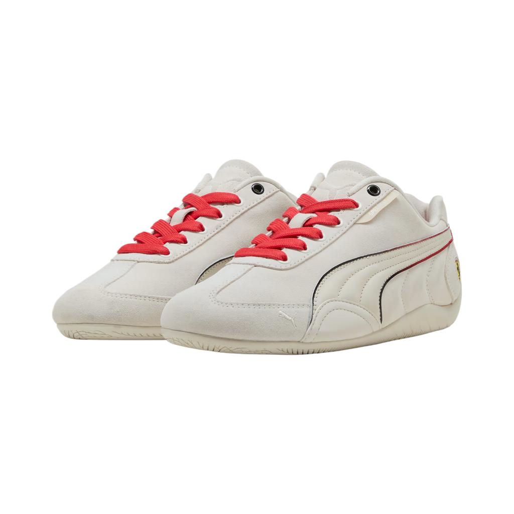 Puma Ferrari Scuderia X Speedcat Vapor Gray Rosso Corsa Women Sneakers Cream 309126-02