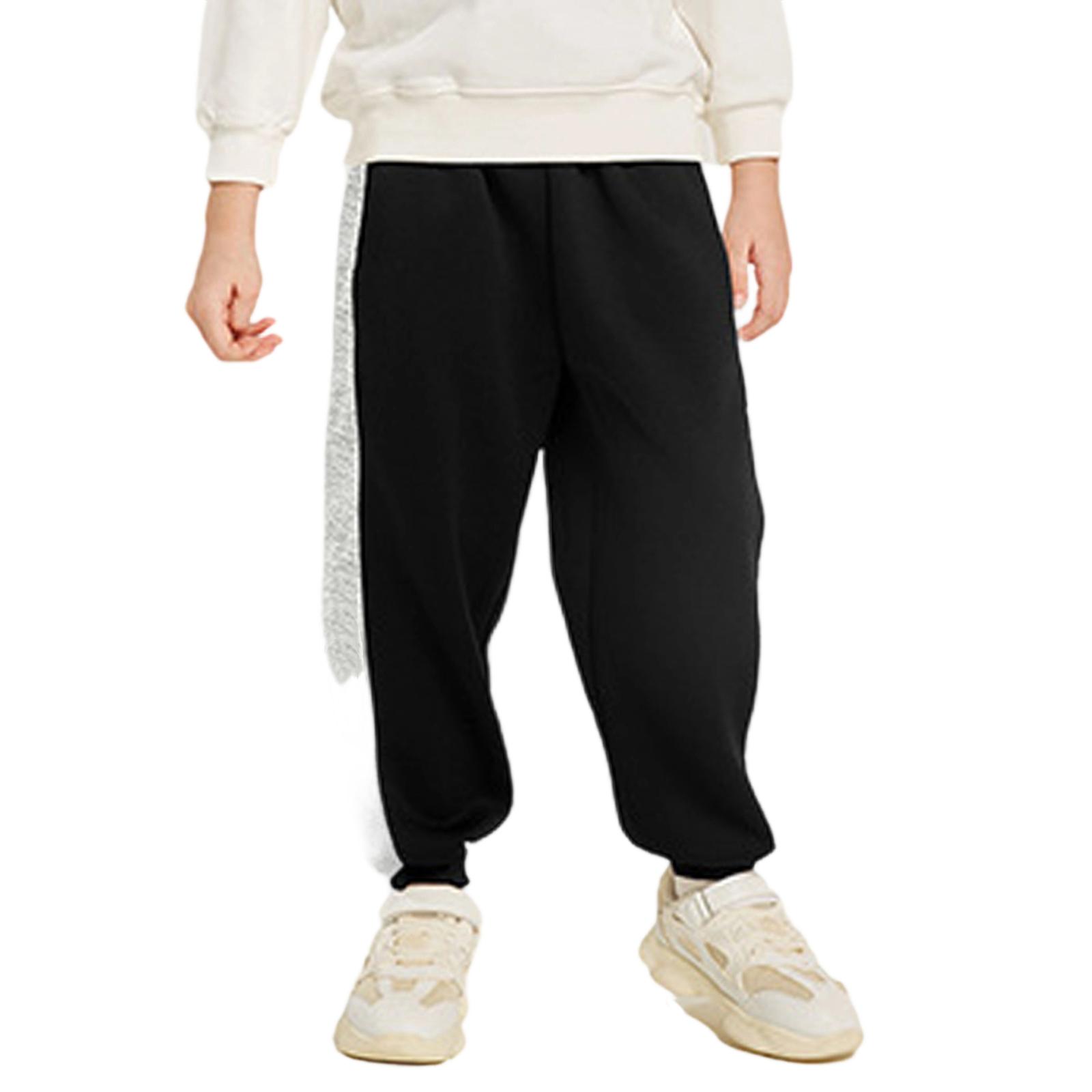 Children s Sports Sweatpants, Thickened Casual Leg Binding Pants 120