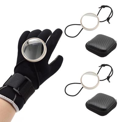 Marine Rearview Mirror with Lanyard Scuba Diving Mirror Diving Rearview Mirror Round Rearview Mirror for Scuba & Snorkeling