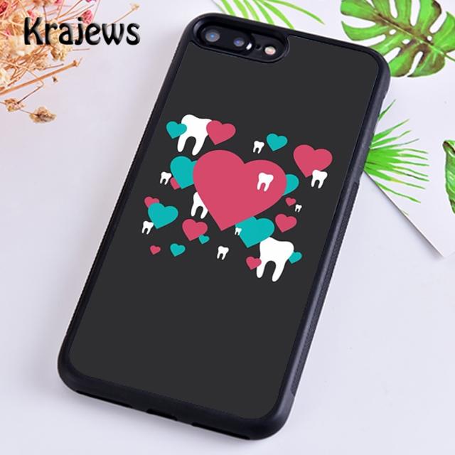 Krajews Dentist Dental Hygienist Tooth Phone Case Cover For iPhone 17 Air 16 15 14 plus 12 pro max coque Fundas