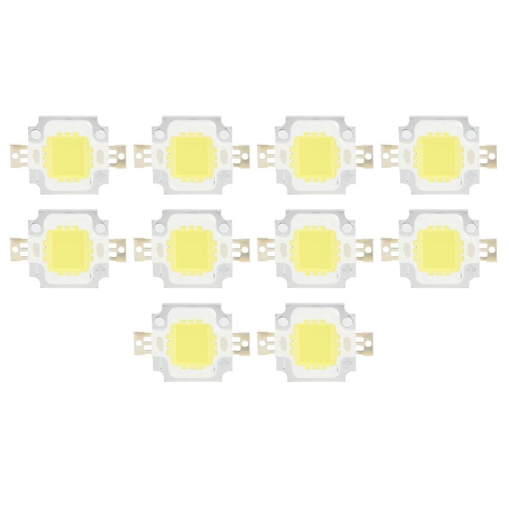 10PCS 6500K COB Light Source 12V High Power LED Chip Easy LED Chip Bulb Lamp Flood Light
