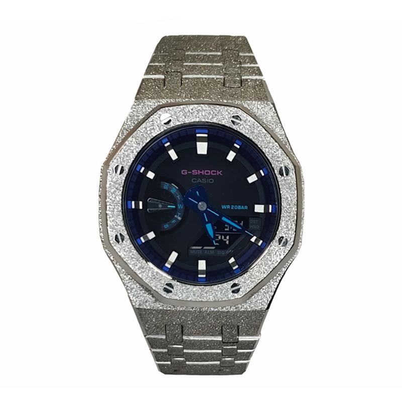 

CASIO Unisex Liquid Crystal,Analog Dual Display Series Black Watch GA-2100-1A1(Watch3--)