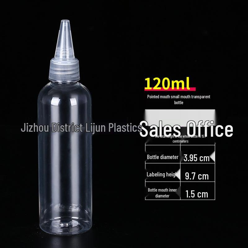 5-200ml Clear Pointed Tip Plastic Dropper Bottle