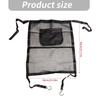 Dog Car Barrier Mesh Screen with Rear Seat Divider, Headrest Mount, Center Pocket and Cabin Partition for Daily Driving, 69 X 59 Cm